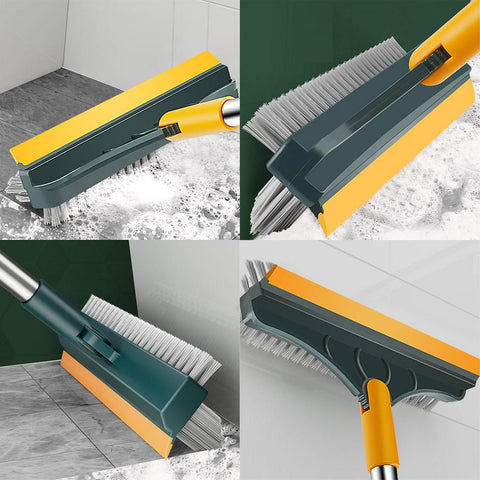 Luxe Reinigingsborstel 2-in-1 met Zachte Schraper