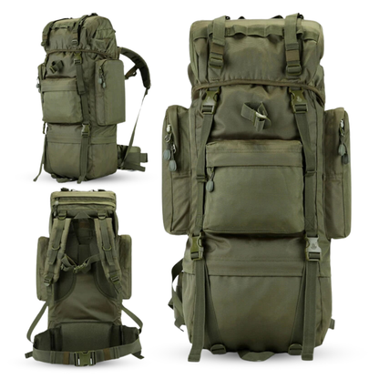 Grote Waterbestendige Rugzak 70L voor Backpacken en Reizen