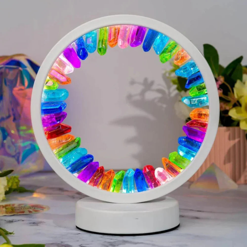 Kwarts Kristal Lamp Regenboog Effect Energiebalans