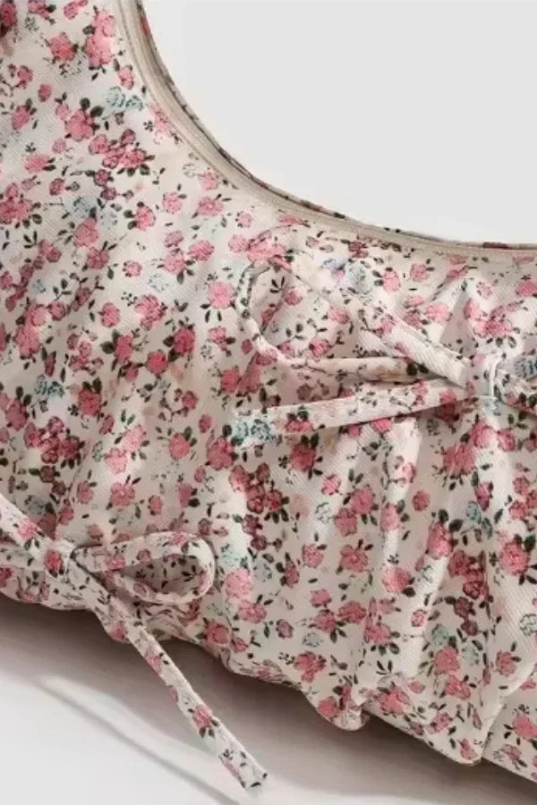Dames Handtas Bloemenprint Polyester Eén Maat