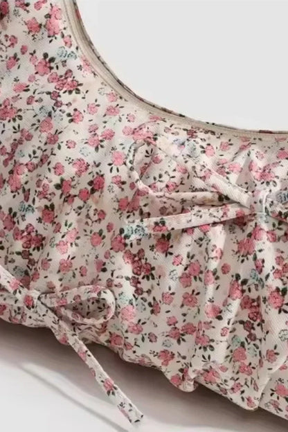 Dames Handtas Bloemenprint Polyester Eén Maat