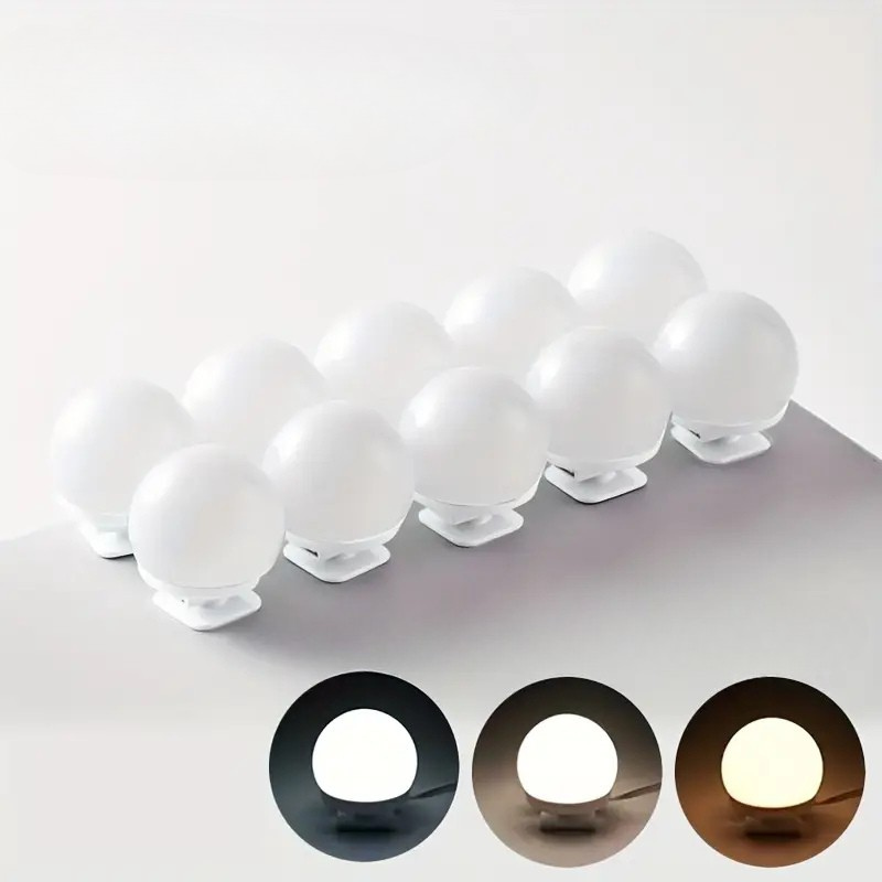 LED Makeup Spiegel Verlichting met Dimbare Lichtbollen
