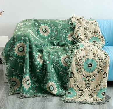 Omkeerbare Deken Scandinavisch Design met Vogelprint