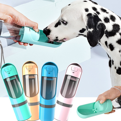 Reisfles voor Honden 2-in-1 Voer en Water
