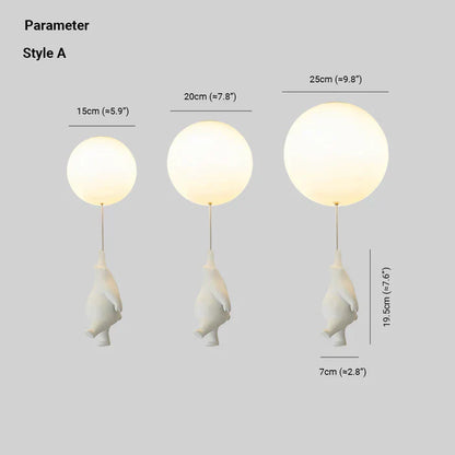 Kinder Plafondlamp Beer en Ballon Cloud Bear Speelkamer