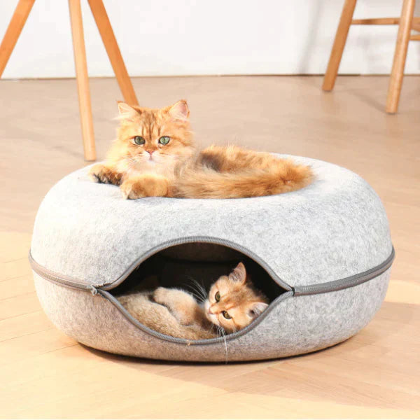 Kattenbed Pluche 50cm Diameter Antislip en Zacht