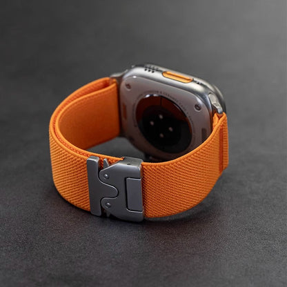 Stretchband voor Apple Watch - Luxe Nylon Band Comfortabel en Stijlvol