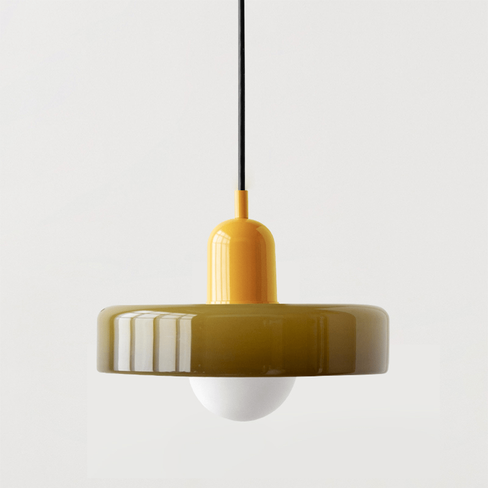 Kleurrijke Hanglamp Modern Glazen Design voor Woonkamer
