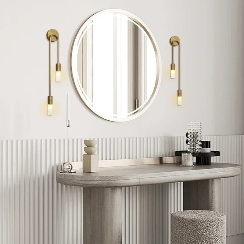 Goudkleurige Wandlamp Modern Design Dimbaar