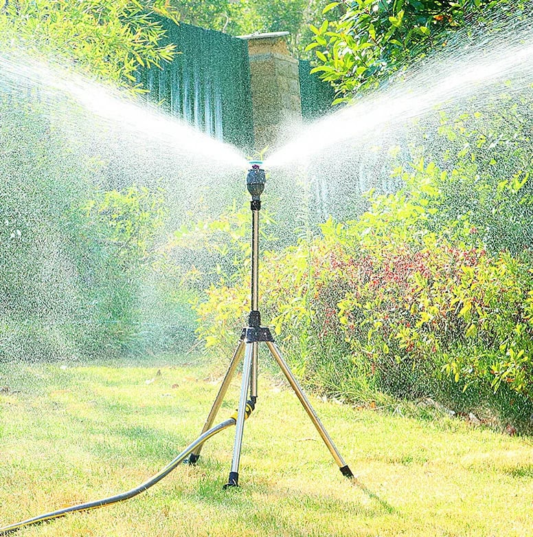 Tuinsproeier 360° RVS Statief voor Gazon en Tuin - Velinix