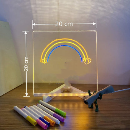 Kleurrijk Schrijfbord met LED Lichteffecten