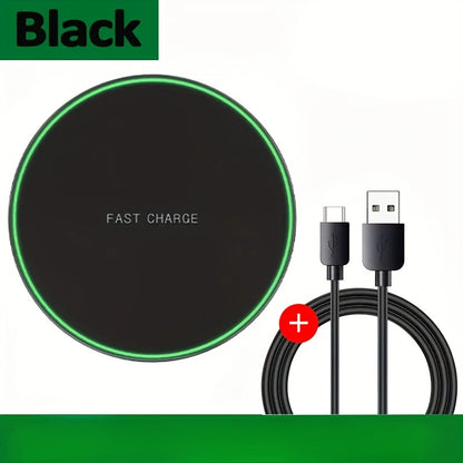 Draadloze Oplader 15W voor iPhone en Android, Snell en Strak Ontwerp