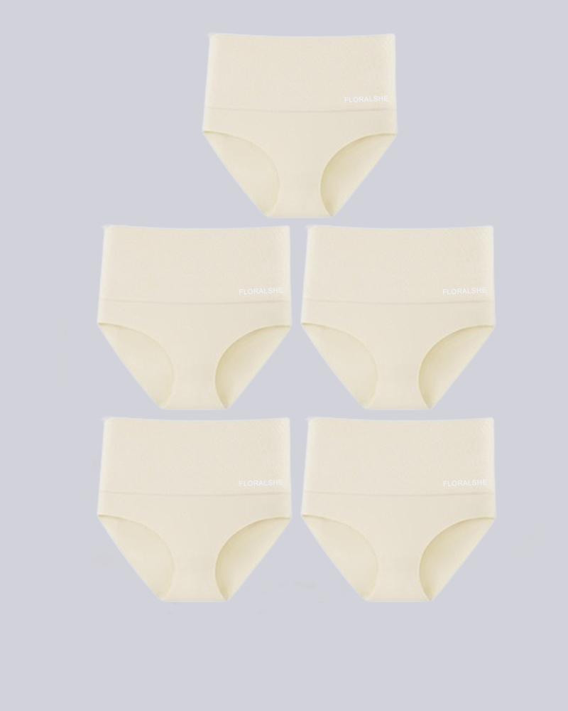 Slipjes Hoge Taille 5-Pack voor Buikcontrole en Slanke Pasvorm