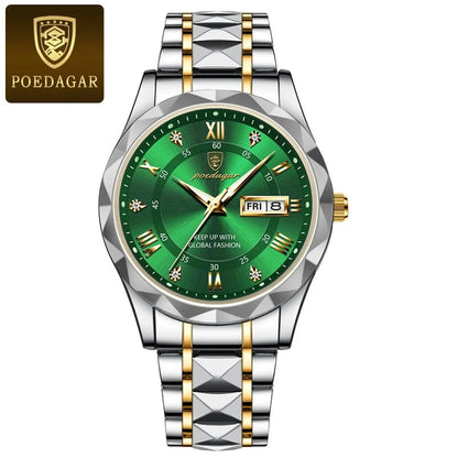 Luxe Herenhorloge 316L RVS met Quartzbeweging en Datum