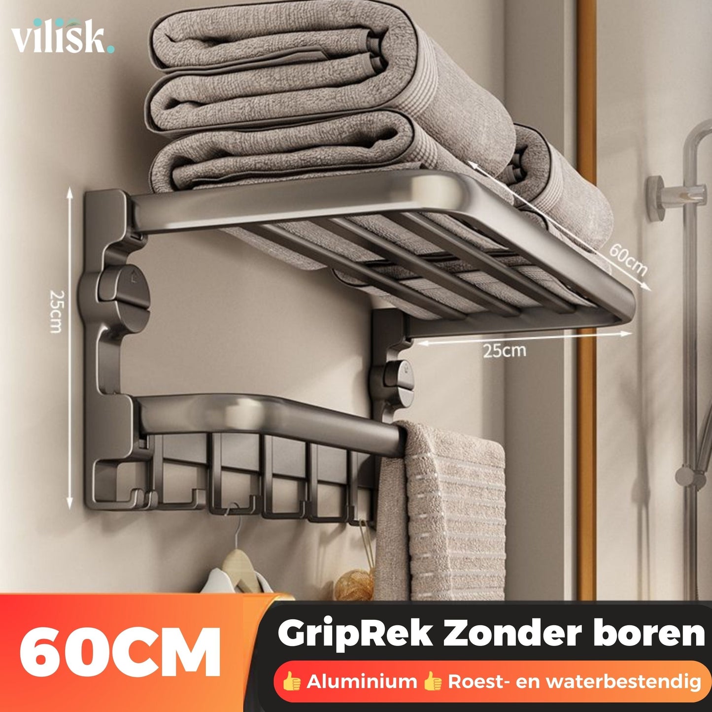 Zwenkarmklem LuxuraGrip Praktisch en Stijlvol zonder Boren