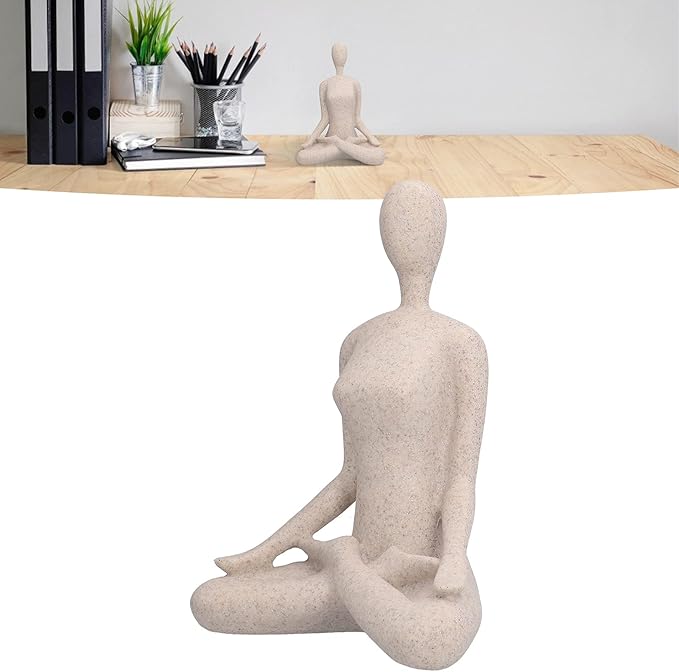 Yoga Standbeeld Vrouw Moderne Binnenhuisdecoratie Resin Figuur