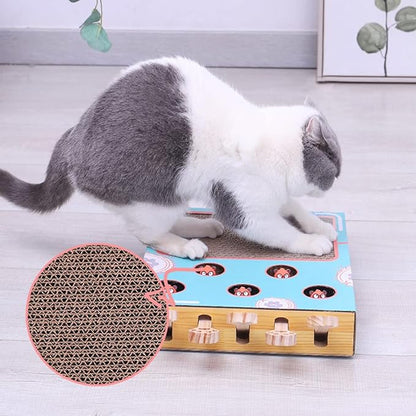 Katten Speelplein 3-in-1 met Krabpaal en Speeltunnel