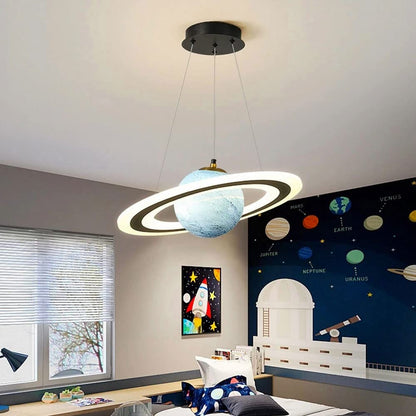 Kinderkamer LED Hanglamp Planeet Design Energiezuinig