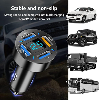 Supersnelle Autolader 66W met USB PD en QC 3.0
