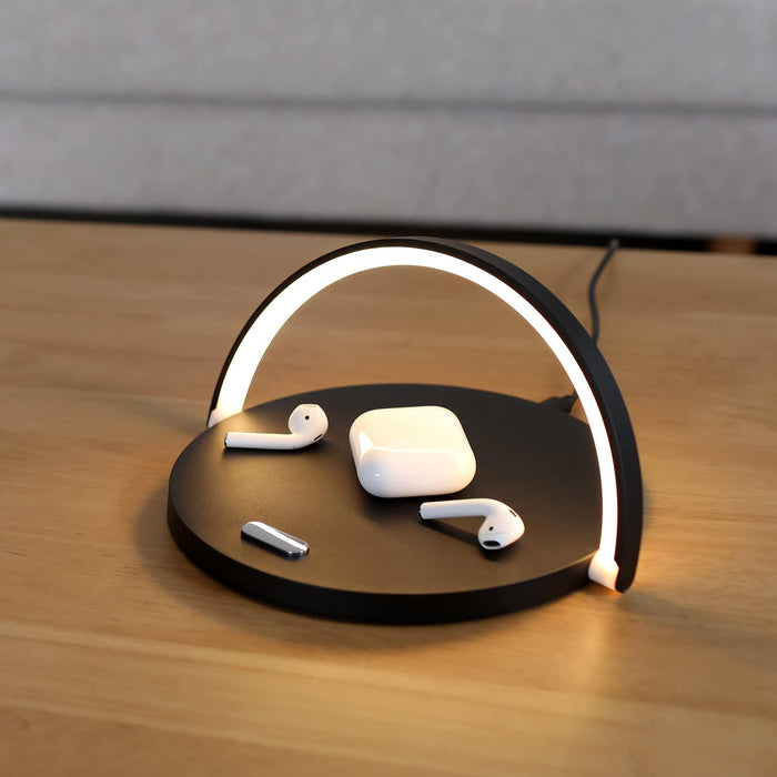 Draadloze Oplaadlamp voor Telefoon met LED Verlichting