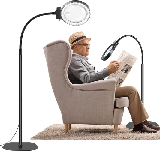 Leesvergrootglas met LED-lamp voor Boeken en Handwerk - Velinix