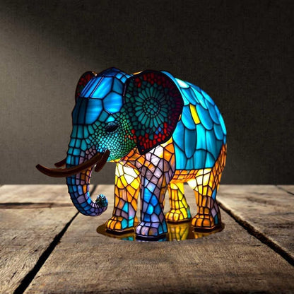 Unieke Handgeschilderde Glazen Tafellamp Fauna Design