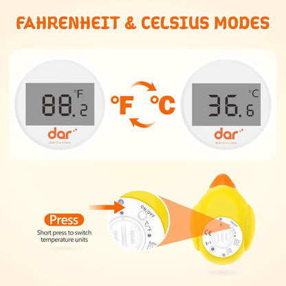 Baby Badthermometer Digitaal met Kleurendisplay en Waarschuwing