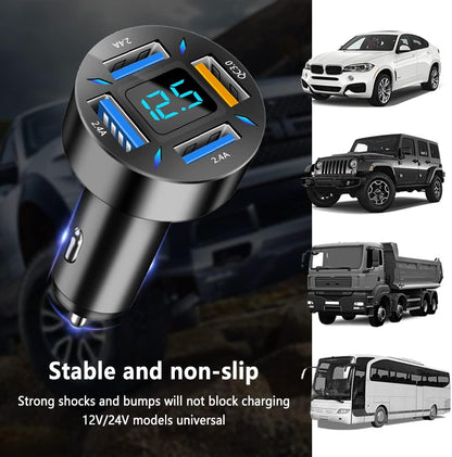 Supersnelle Autolader 66W met USB PD en QC 3.0