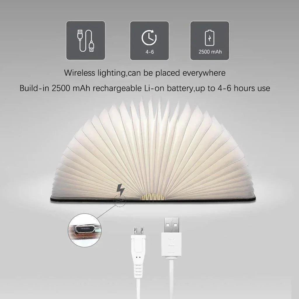 Boekenlamp LED met Sensor en USB Aansluiting