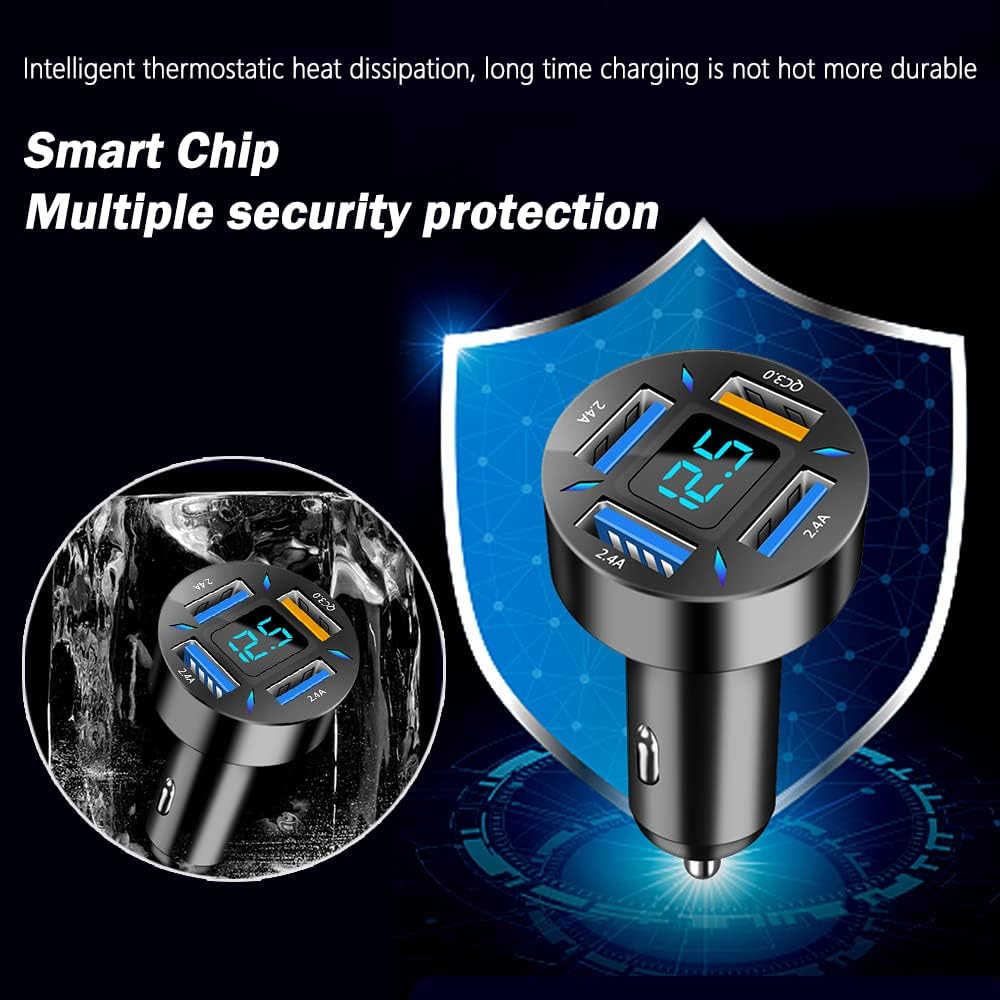 Supersnelle Autolader 66W met USB PD en QC 3.0