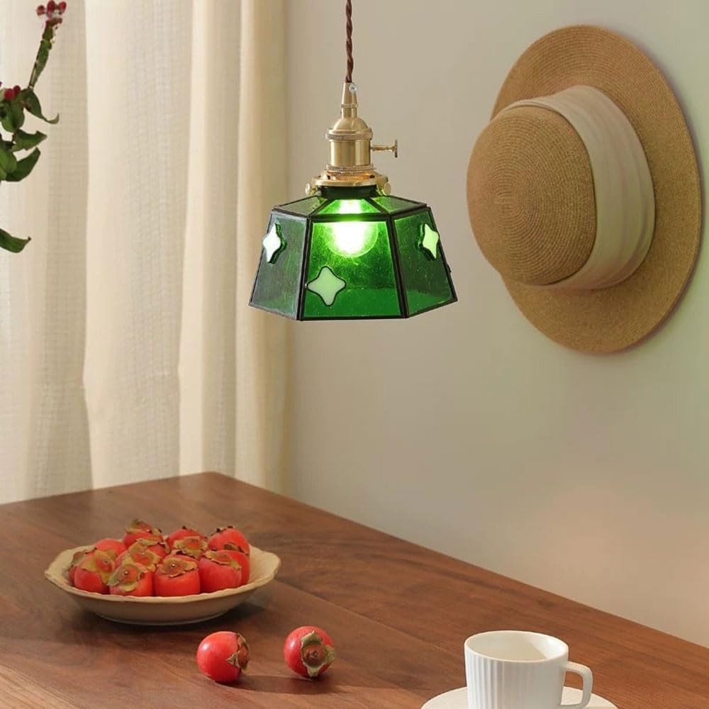 Elegante Hanglamp van Walnoothout en Glas