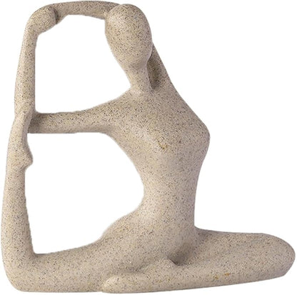 Yoga Standbeeld Vrouw Moderne Binnenhuisdecoratie Resin Figuur