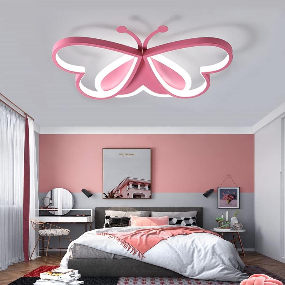 Kleurrijke LED Plafondlamp voor Kinderkamer Roze Design