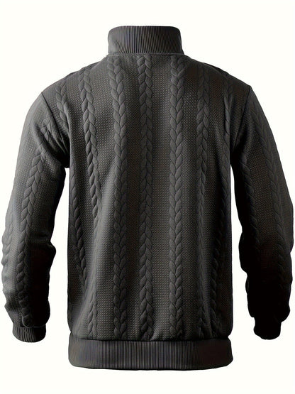 Herenpullover met Rits Vintage Stijl Victor