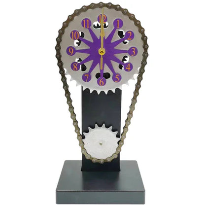 Kettinghorloge met Roterende Ketting en Moderne Tijdweergave