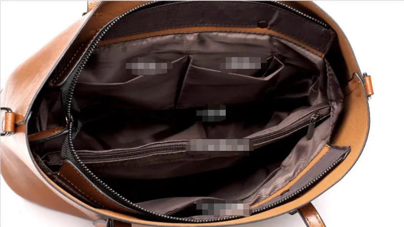 Crossbody Tas voor Dames Lederlook Camel Kleur