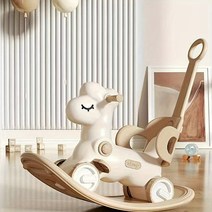Baby Schommelpaard en Loopfiets 2-in-1 Veilig Leuk