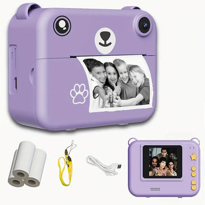 Kinder Camera Instant Fotocamera 1080P HD met Afdrukmogelijkheid