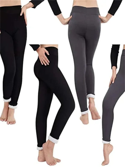 Dames Fleece Broek Warm en Comfortabel met Shaping Effect
