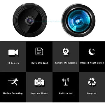 Draadloze Mini Camera met Geluid en Video Livestream