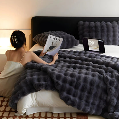 Zachte Pluche Deken Warm voor Bank en Bed