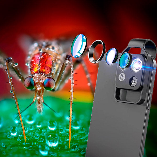 Microscoop voor Telefoon Met Verlichting en Vergroting