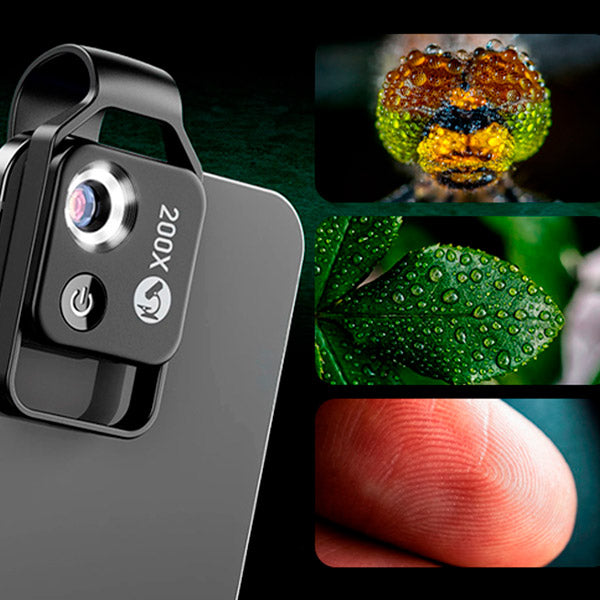 Microscoop voor Telefoon Met Verlichting en Vergroting