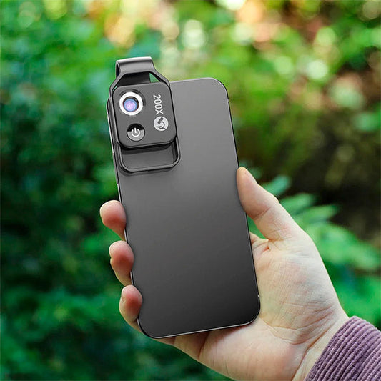 Microscoop voor Telefoon Met Verlichting en Vergroting - Velinix