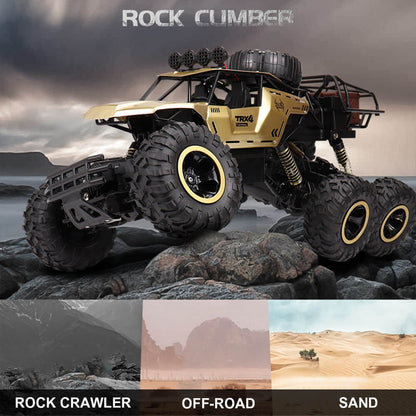 RC Monstertruck 6WD met LED Licht en Hoge Snelheid voor Offroad