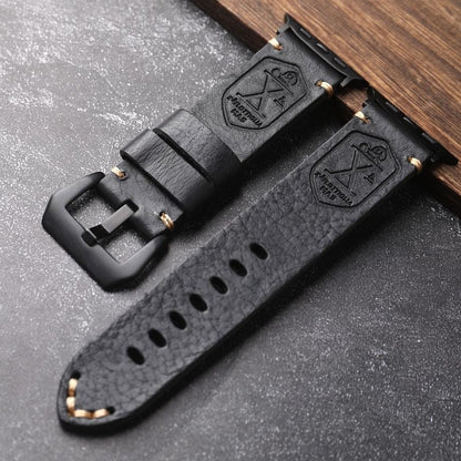 Leren Apple Watch Band Handgemaakt Vintage Stijl