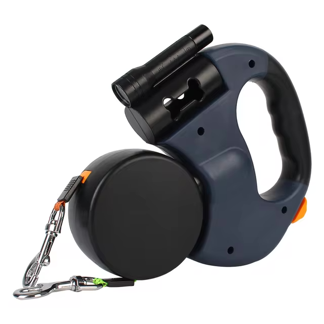 Dubbele Hondenriem met LED Licht Intrekbare Leash
