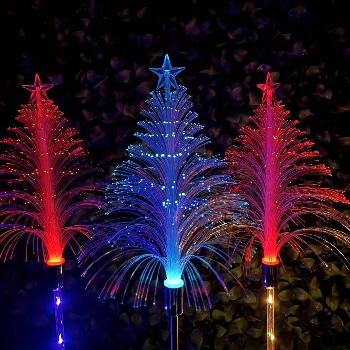 Zonne-Energie Tuinlampen Set van 3 Kleurveranderend LED