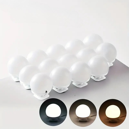 LED Makeup Spiegel Verlichting met Dimbare Lichtbollen