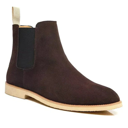 Giovanni™ – Dames Chelsea Boots van Kalfs Suède met Comfortabele Leren Binnenzool-3